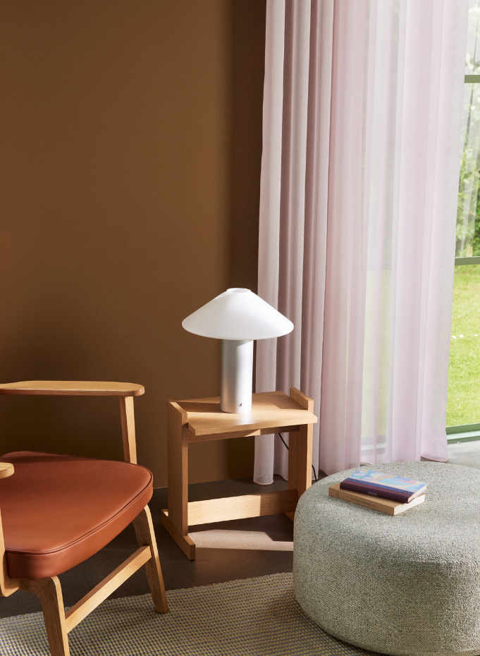 Lampe de table en fer et verre ORBIT