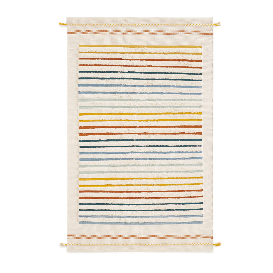 Tapis enfant tissé main coton biologique, Tomulo
