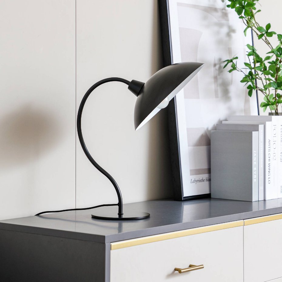 Lampe à poser en métal moderne, Arvadon