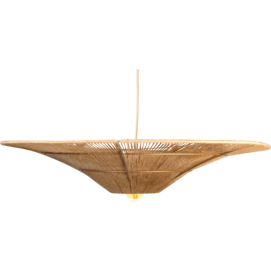 Suspension en jute carrée pour salon ou salle à manger