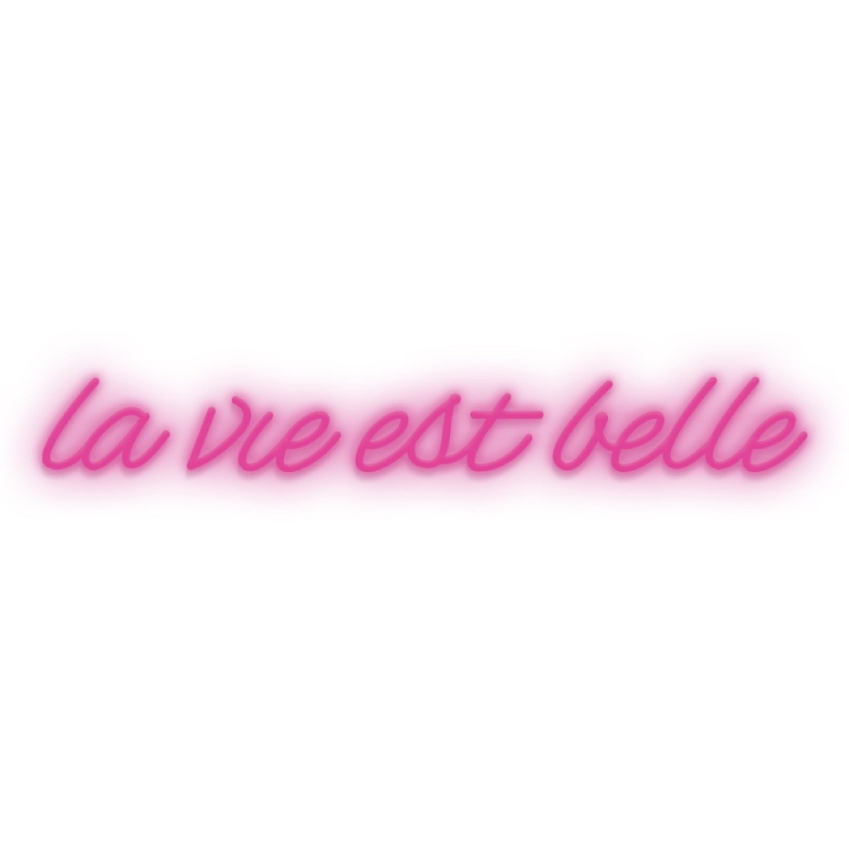 Eclairage néon LA VIE EST BELLE