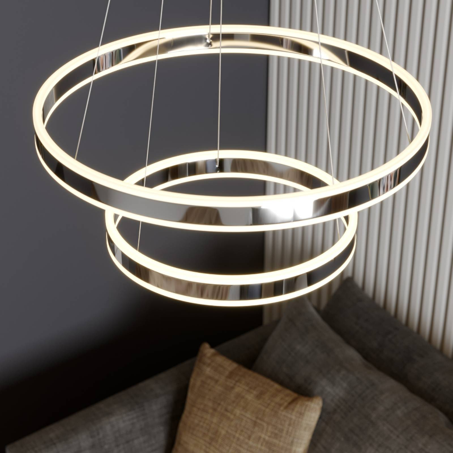 Suspension en métal moderneLED, Lyani
