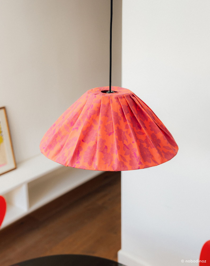 Abat-jour plissé pour suspension 50 cm Ava