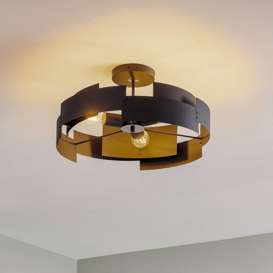 Plafonnier en métal moderne, Tori