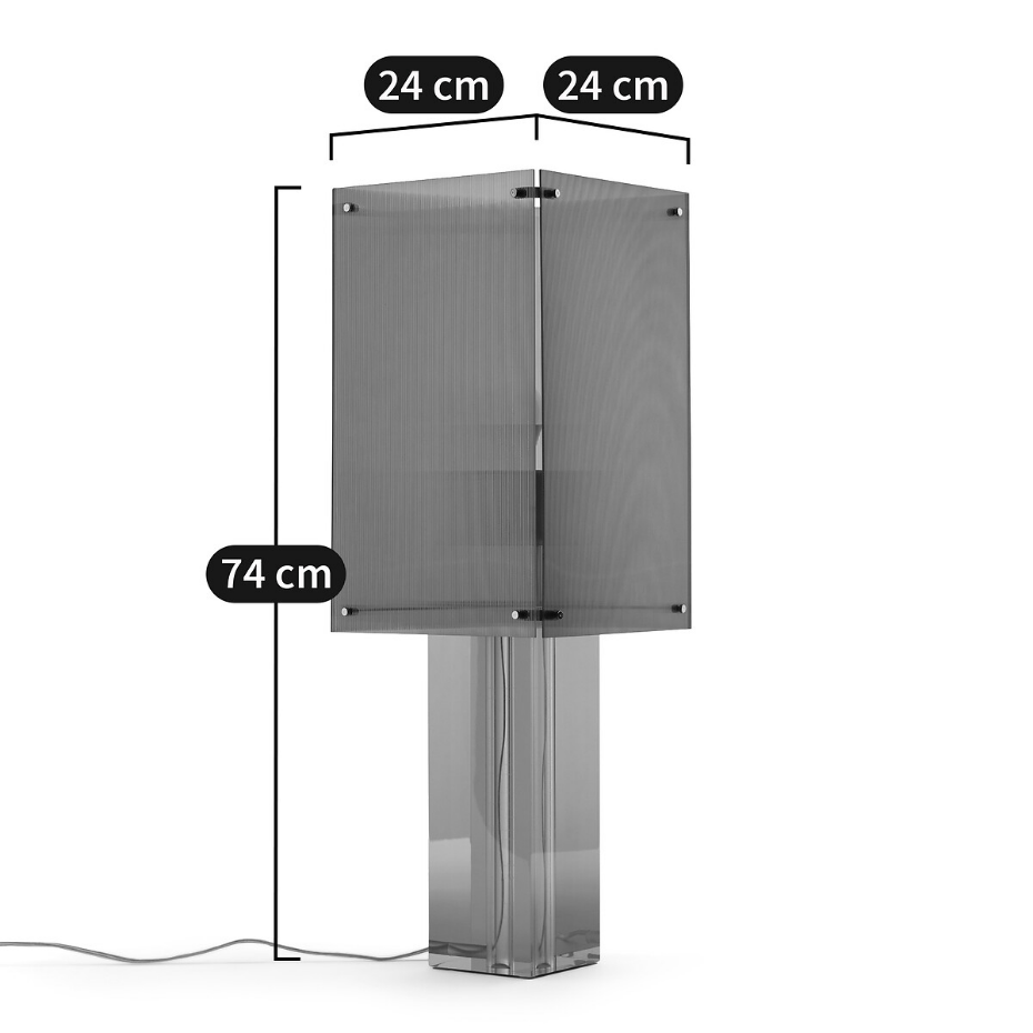 Lampe acrylique colorée, Akrilona