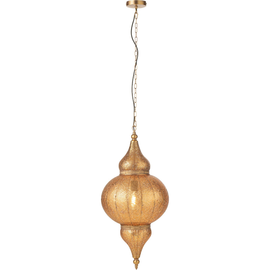 Suspension en métal forme organique orientale