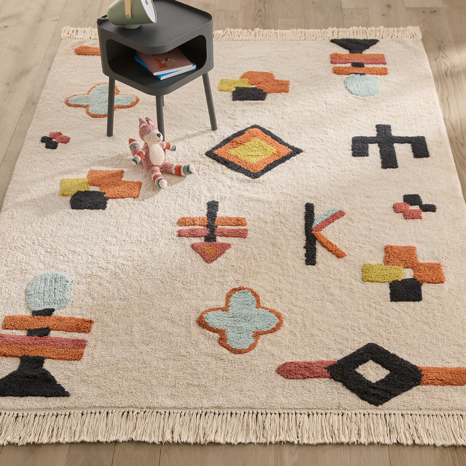 Tapis enfant coton biologique, Ivica