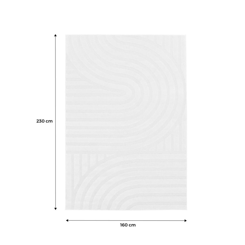 Tapis intérieur motifs arches crème BLAKE