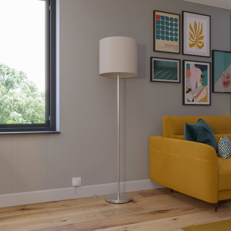 Lampadaire en textile moderne, Everly