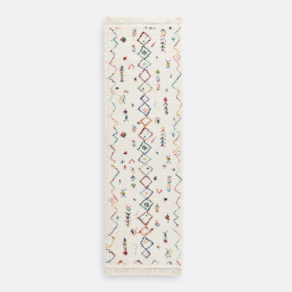 Tapis de couloir style berbère coloré, Miro