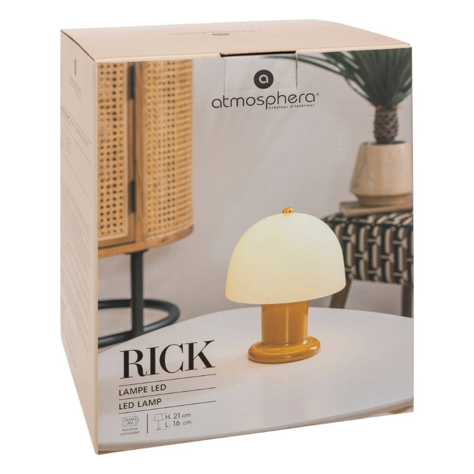 Lampe à poser LED verre sans fil RICK