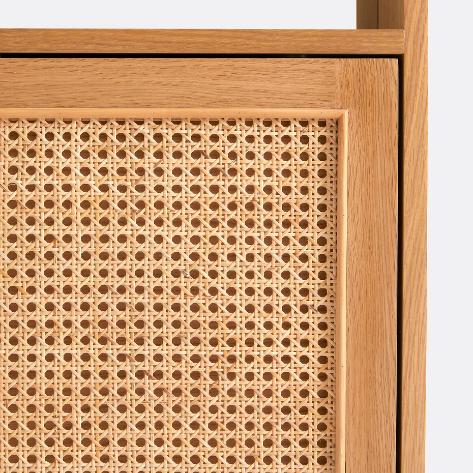 Armoire à chaussures, jusqu'à 8 paires, avec 2 abattants et miroir, MATHEO