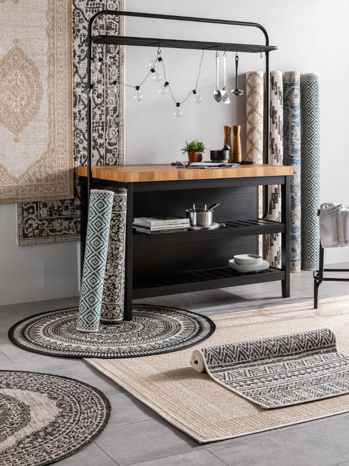 Tapis d'extérieur & intérieur rond CLEO