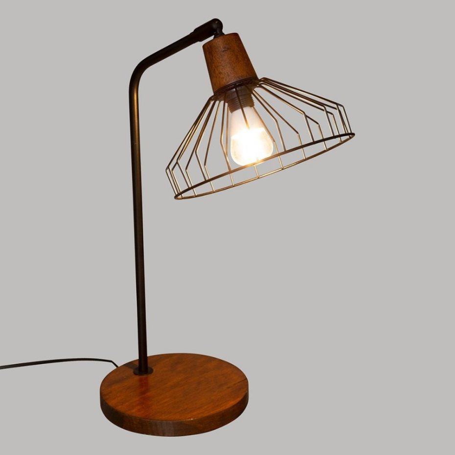 Lampe droite Café caramel H47