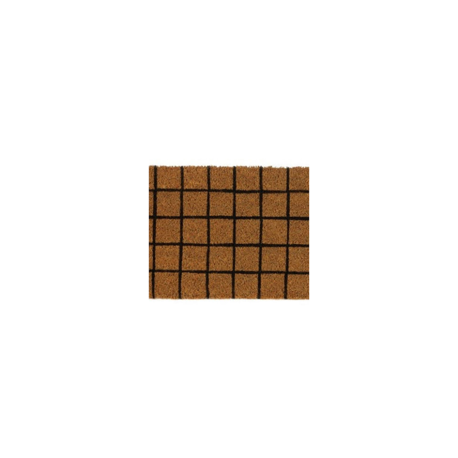Paillasson Long Étroit Coco Carreaux - 75x25cm