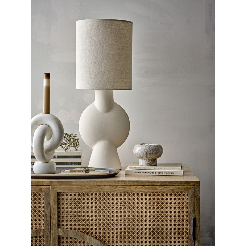 Lampe à poser grès lin  Sergio