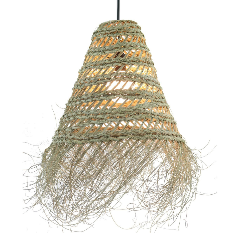 Suspension extérieur en fibres végétales tressées, HALFA