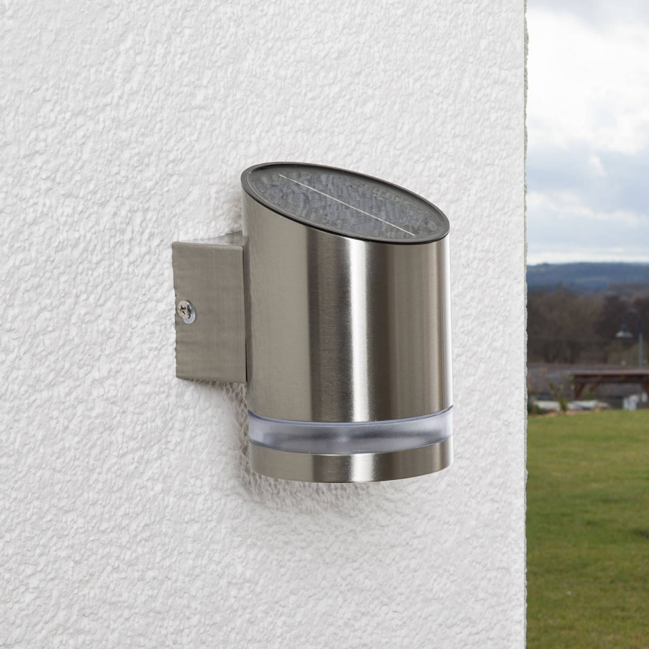 Lampe solaire extérieure en inox moderneLED