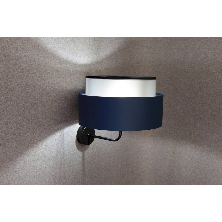 Applique murale ronde en plastique Duo ellegant