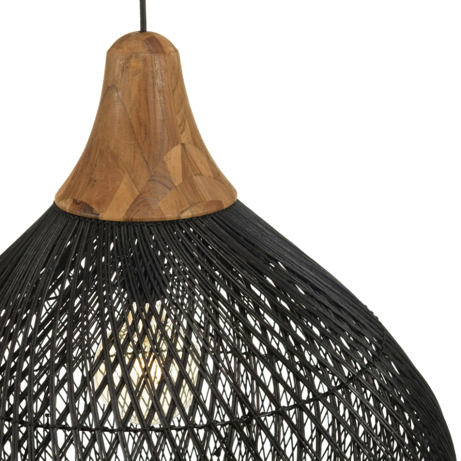 Suspension boule en rotin 68 cm FOLELLI