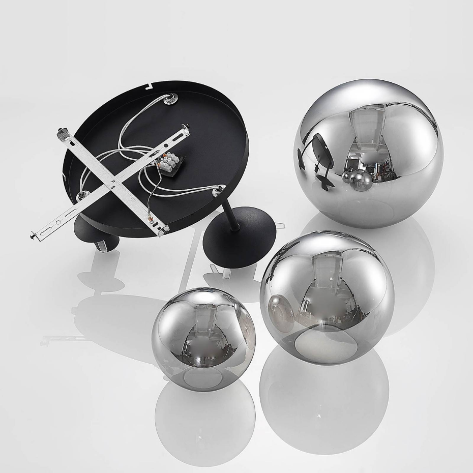 Plafonnier en verre moderne, Teeja