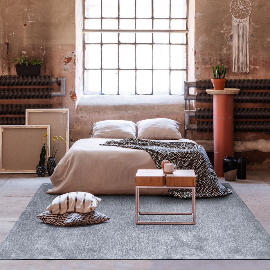 Tapis salon lumineux  rouillé SOLANCE
