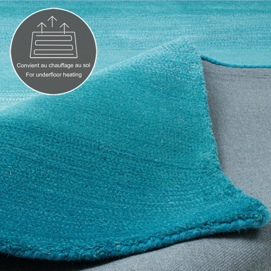 Tapis tissé main en couleurs vives et dégradé - Wool comfort