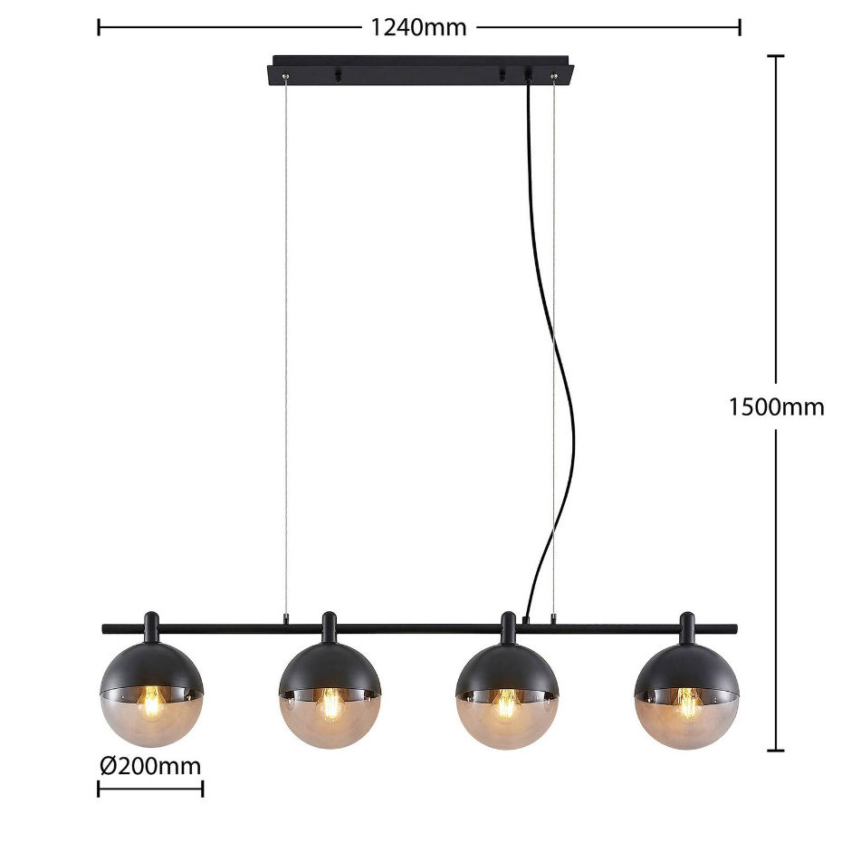 Suspension en verre design, Dustian