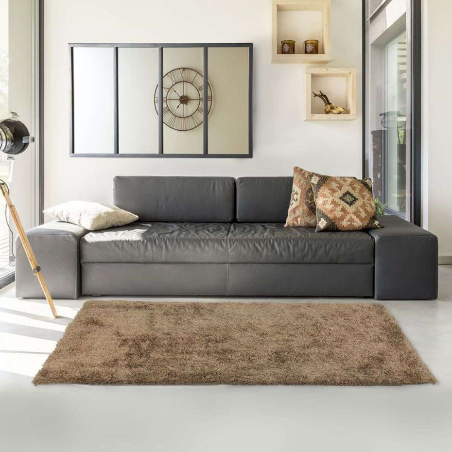 Tapis salon à poils longs toucher laineux  SCANDINAVE