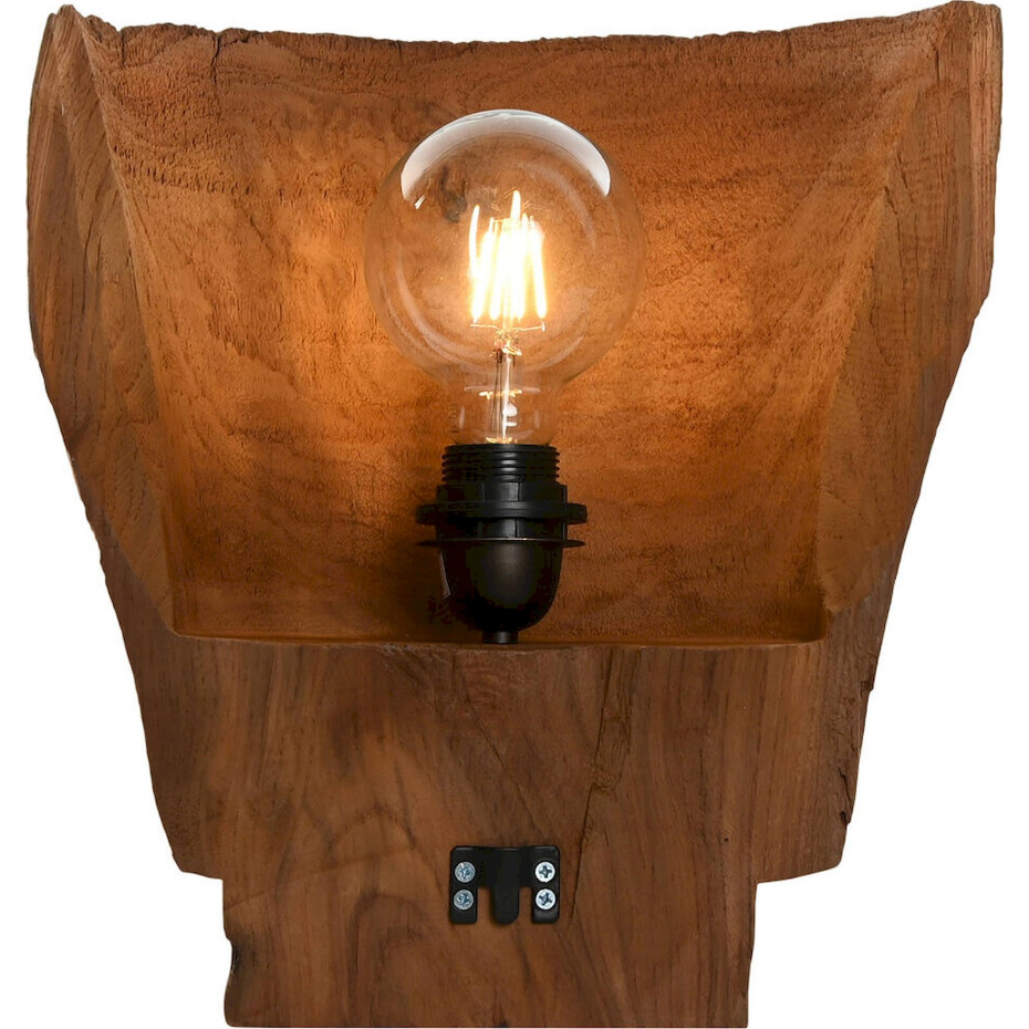 Applique murale rectangulaire en bois Item Home Lamps 2c 24
