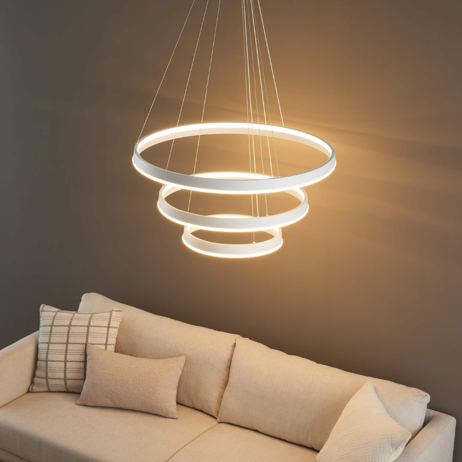 Suspension à trois anneaux LED - NETTUNO
