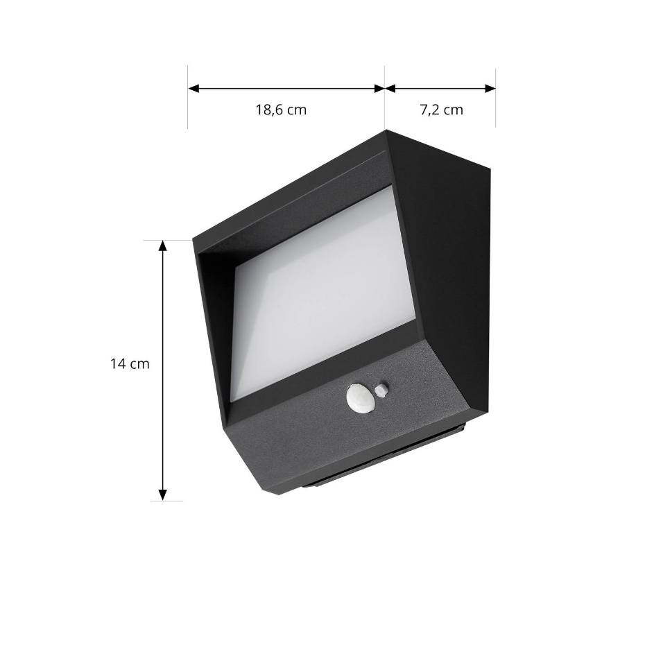 Lampe solaire extérieure en aluminiumLED