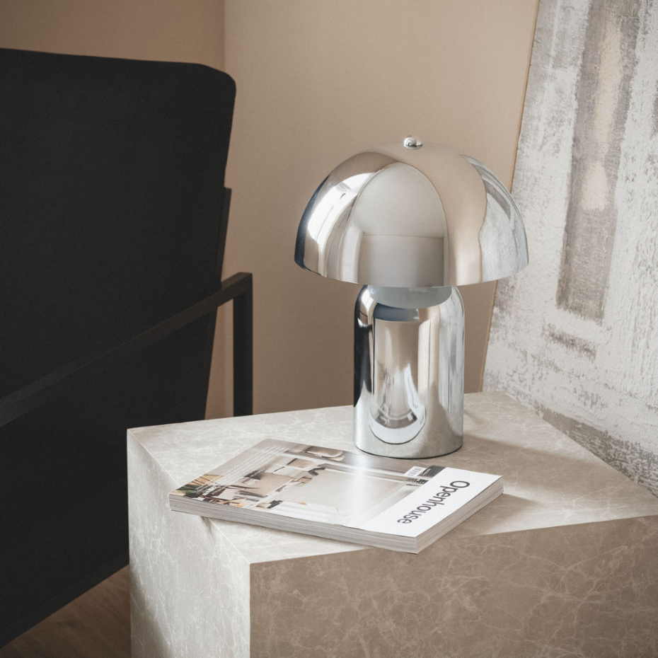 Lampe à poser champignon en métal- ARTO