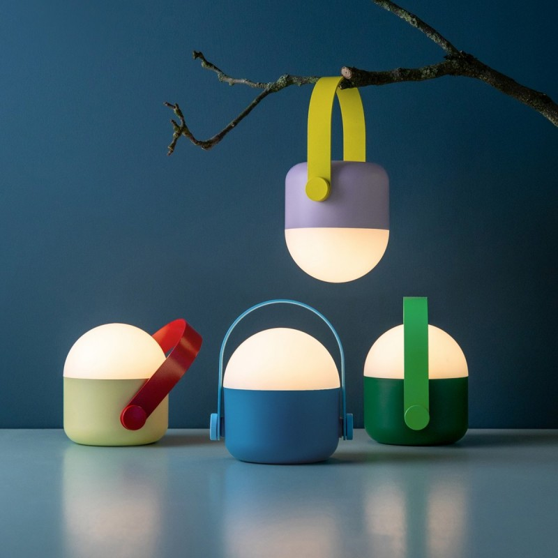 Lampe de table design ronde led portable  Ole
