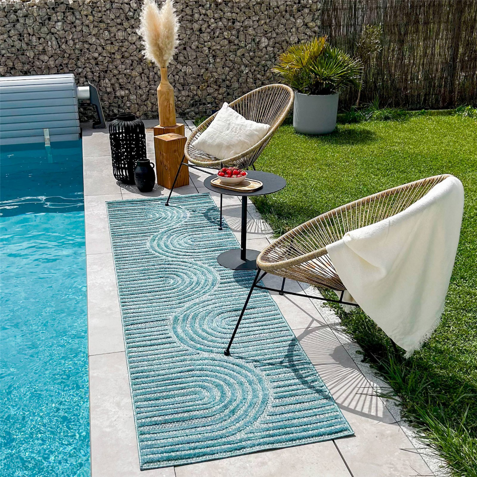 Tapis rectangulaire en polypropylène Santorini