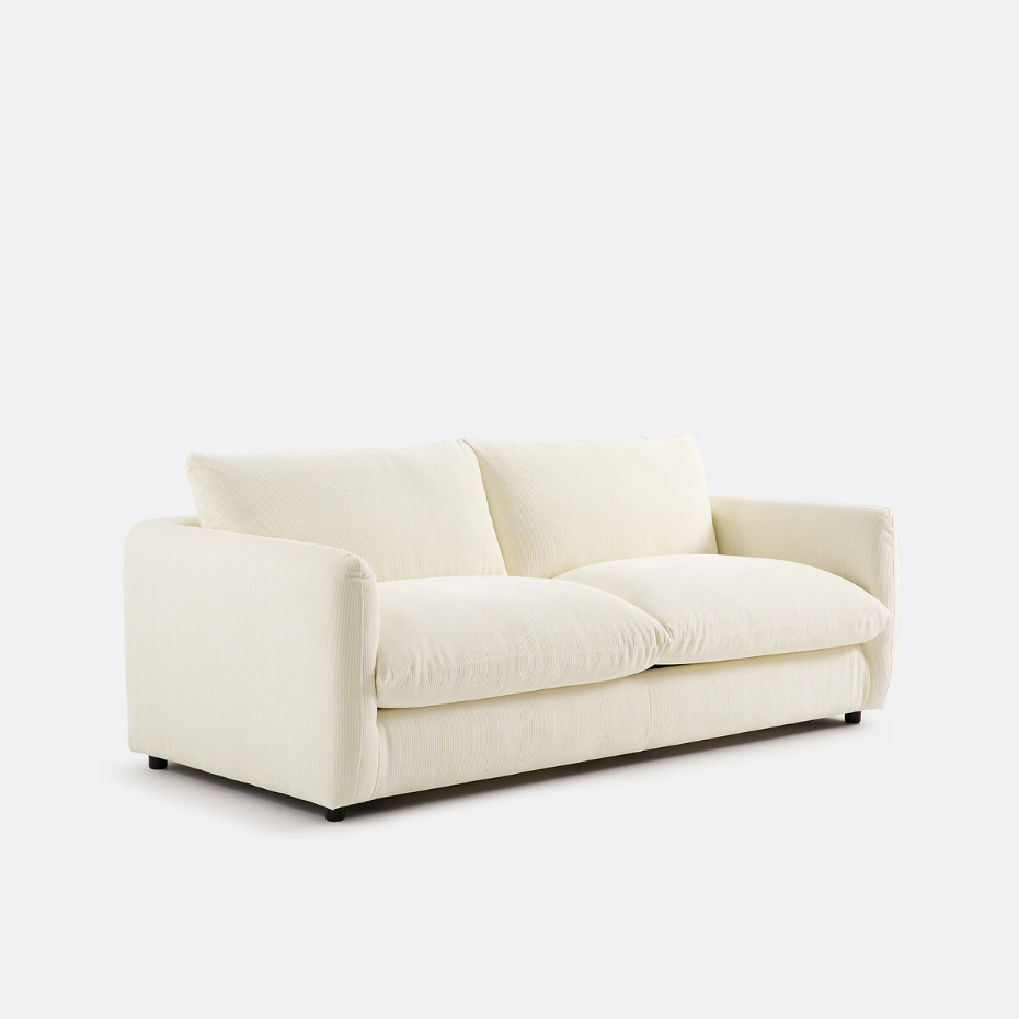 Canapé convertible 2, 3, 4 pl., velours gaufré Yde