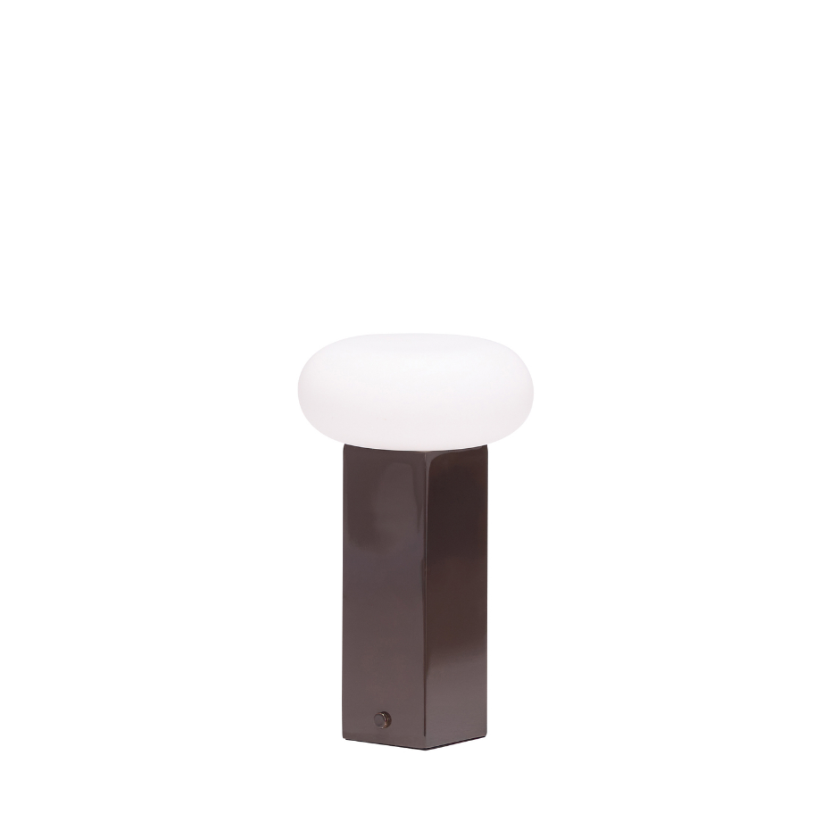 Lampe portable en verre et fer LOW