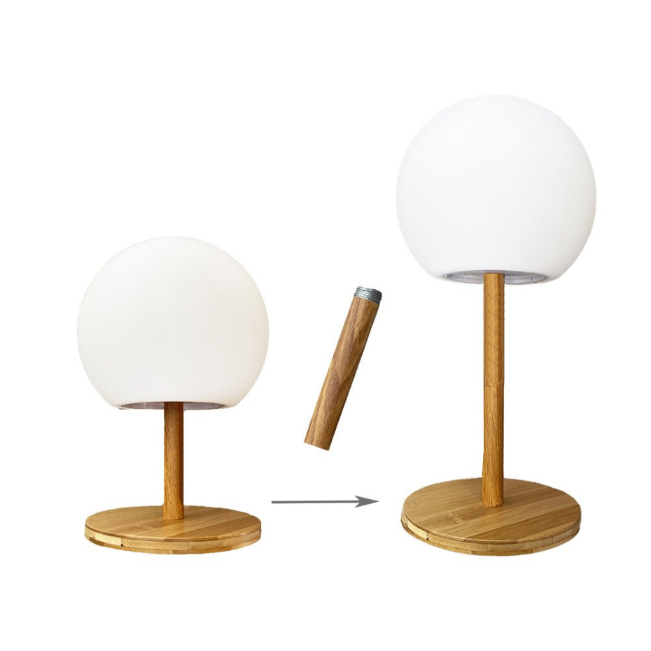 Lampe de table sans fil pied extensible LUNY H28cm