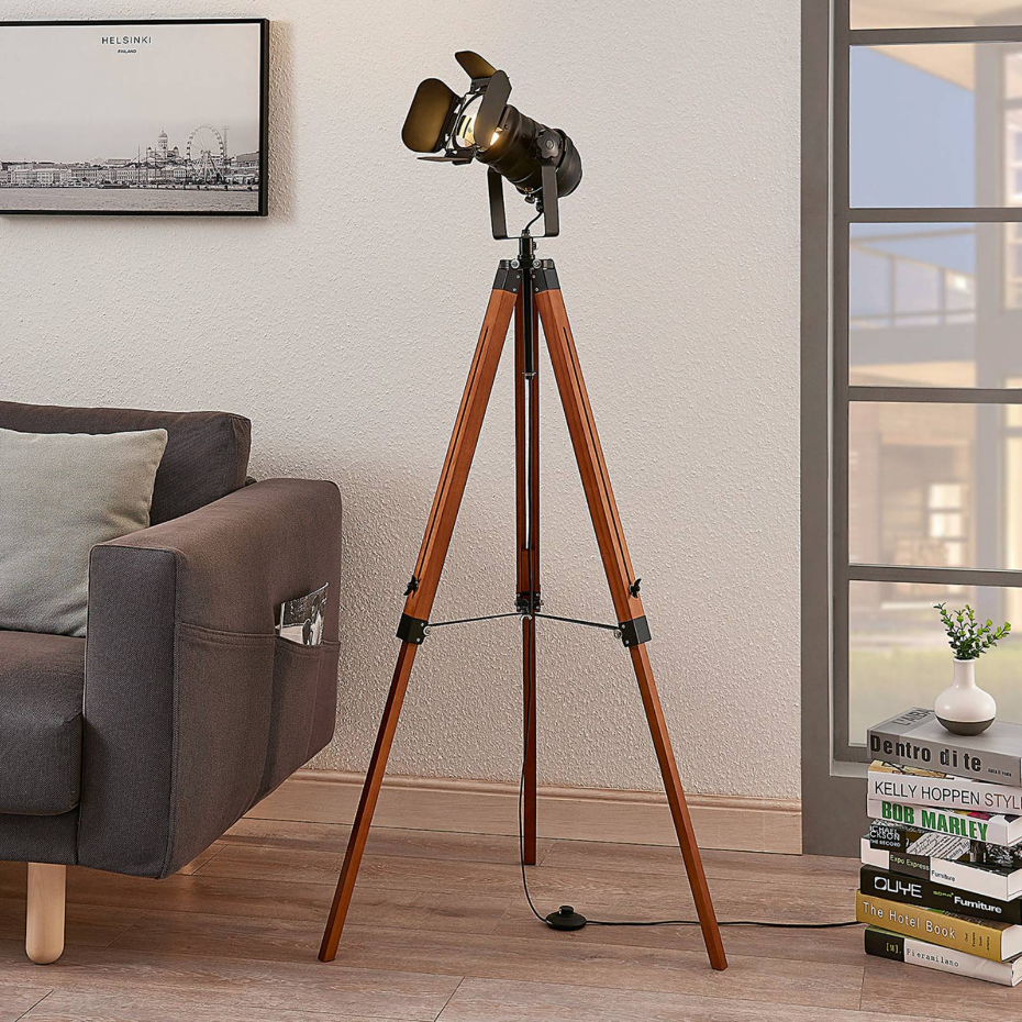 Lampadaire en bois industriel, Hilma
