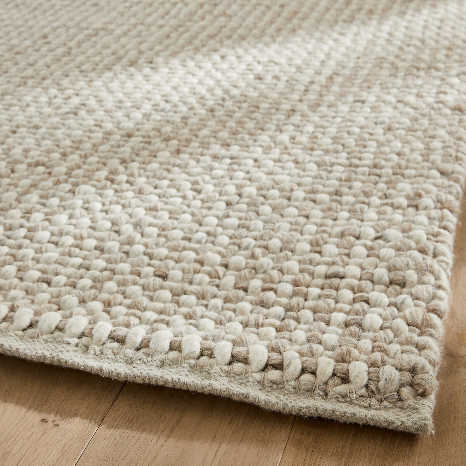 Tapis épais pure laine, tissé main, Nisha