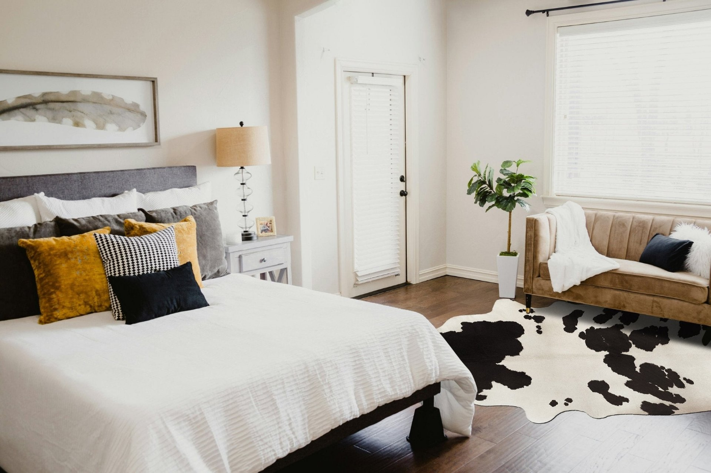 Tapis style peau de vache LILY