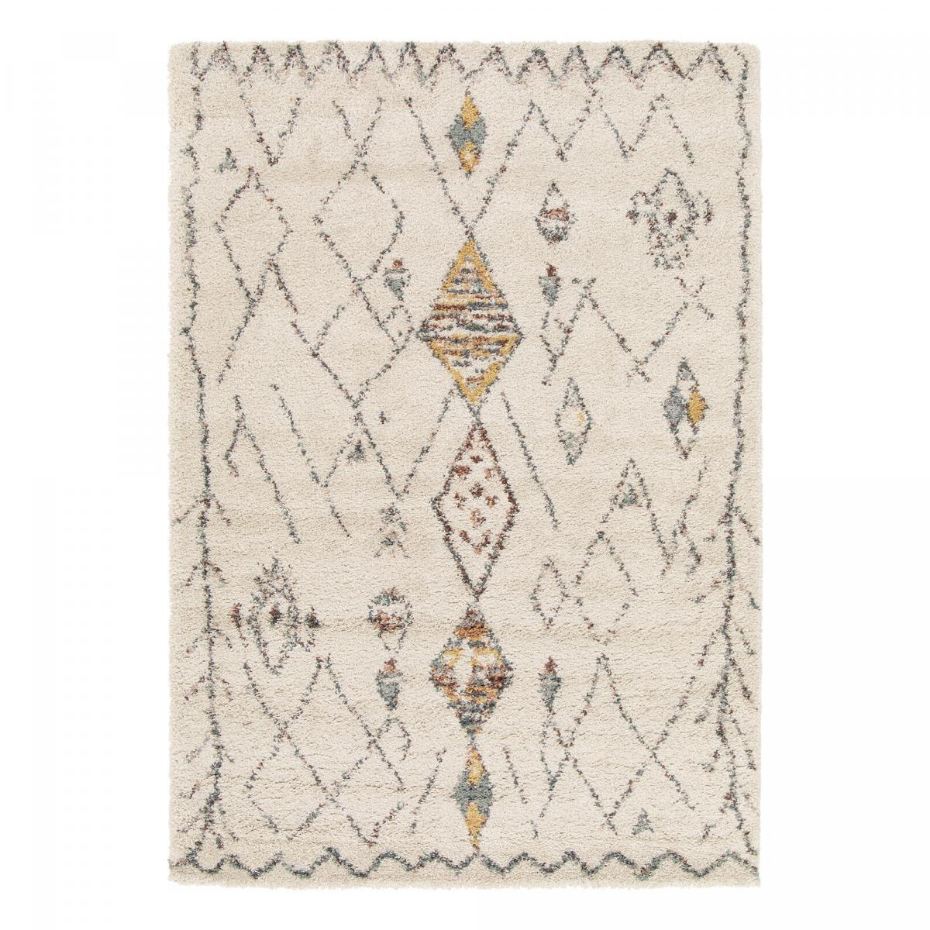 Tapis shaggy tissé motif berbère AURORA 1