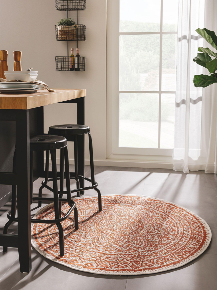 Tapis d'extérieur & intérieur rond CLEO