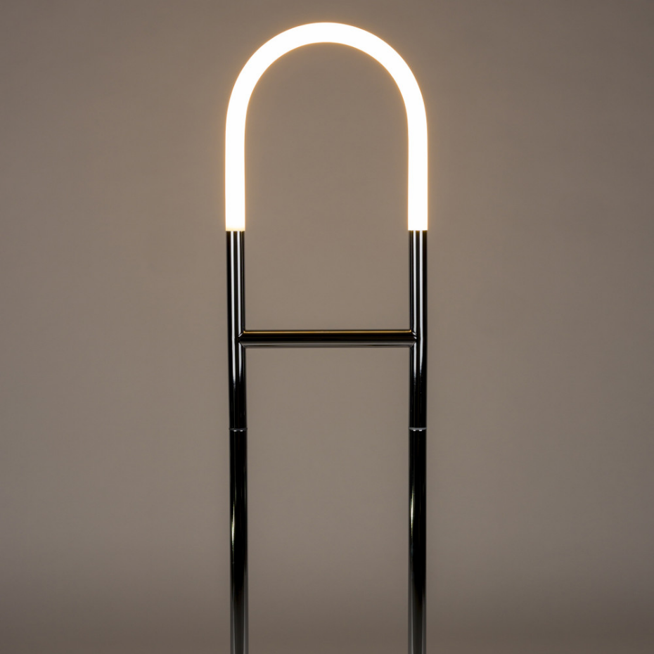 Lampadaire en chrome- ARCH