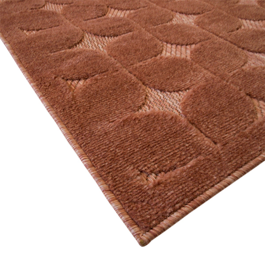 Tapis salon à relief moderne   rosé NEW AGE FIFTIES
