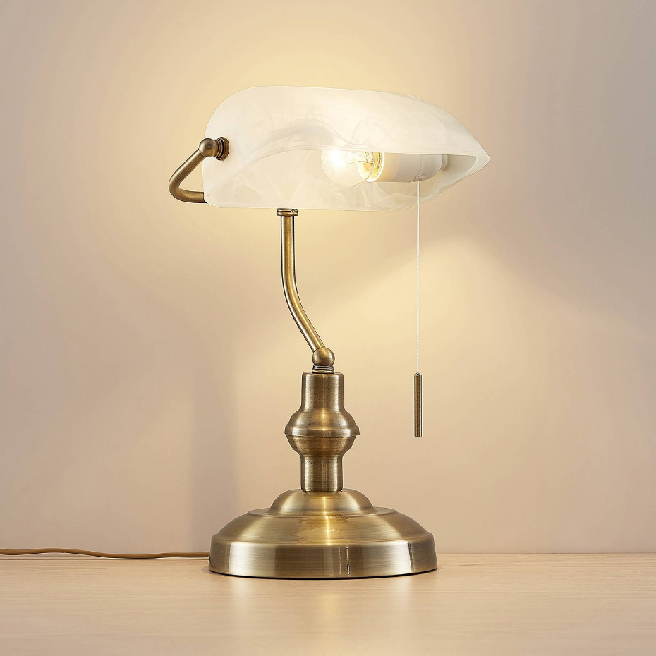 Lampe à poser en métal antique, Profina