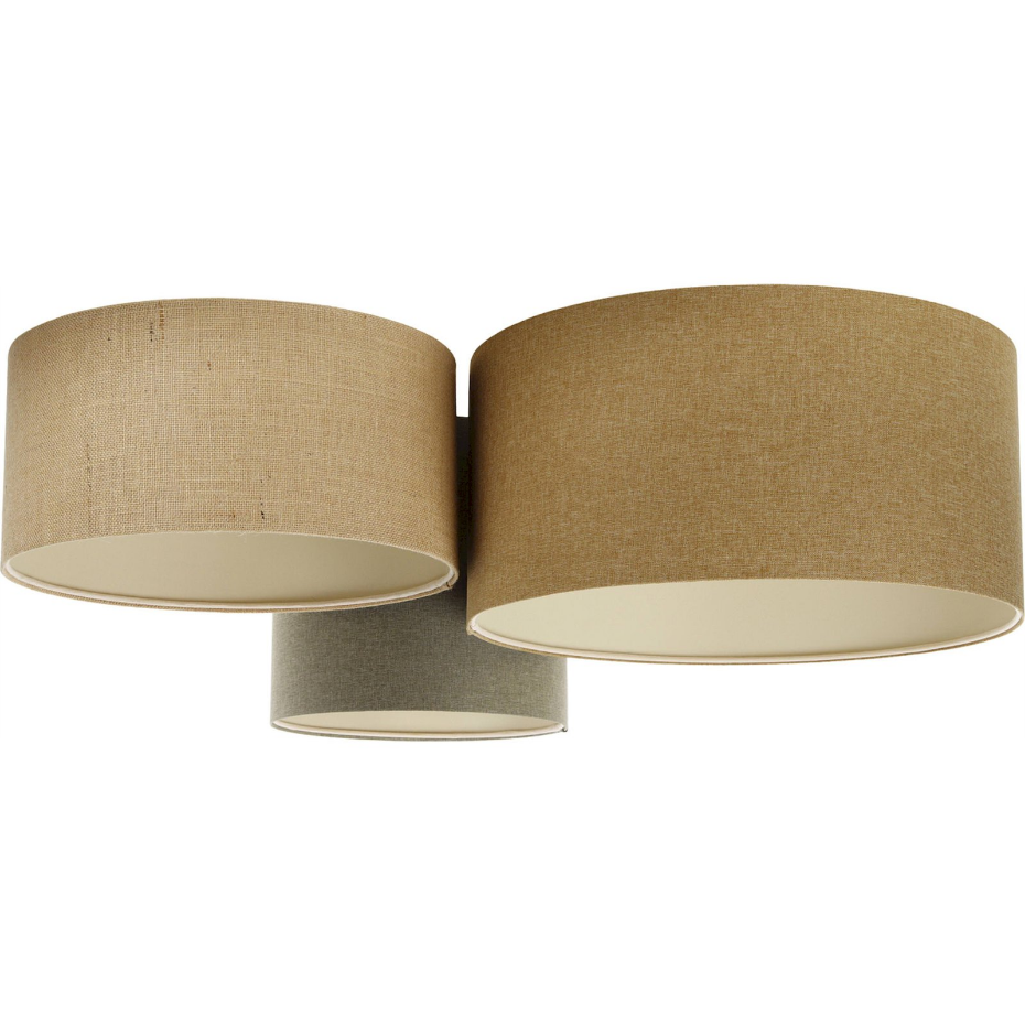 Plafonnier rectangulaire en tissu LED E27 Boho Elegant