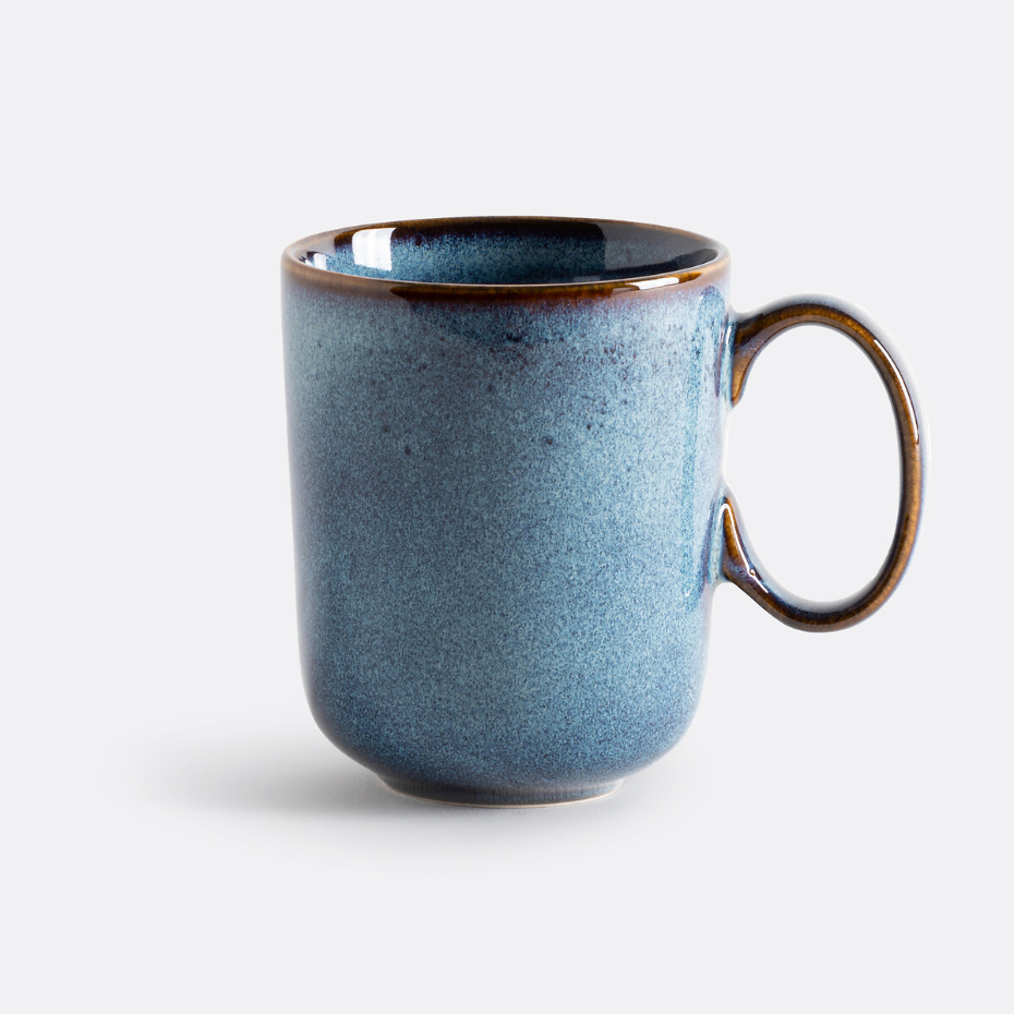 Lot de 6 mugs en grès, Onda