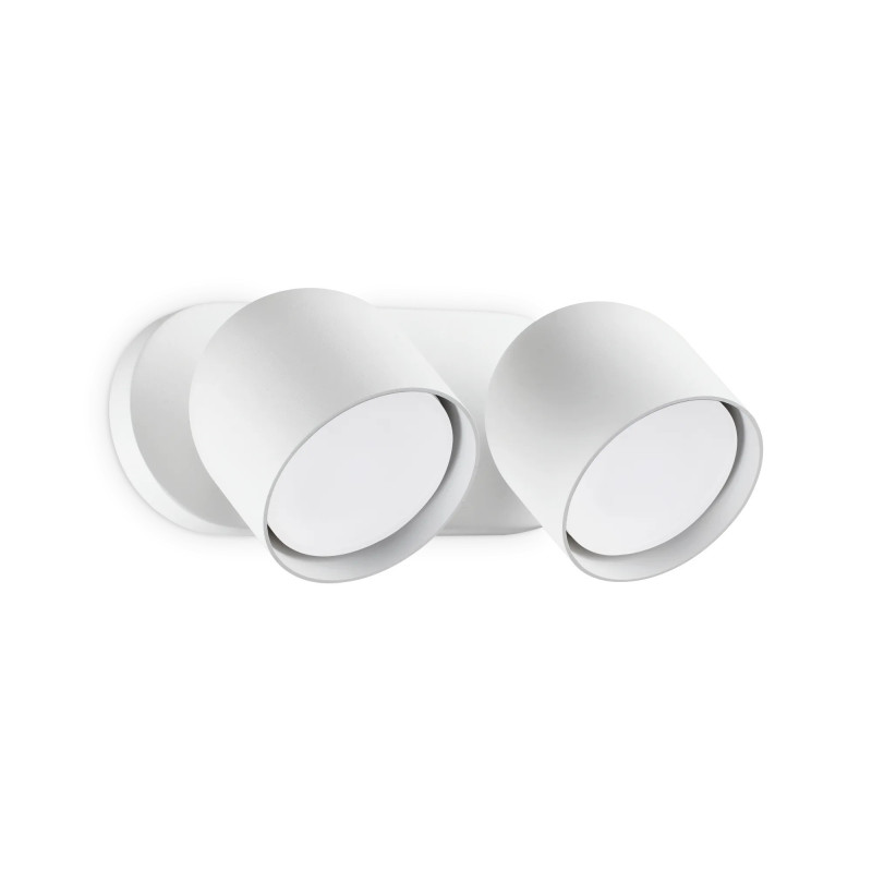 Applique double spot métal blanc Dodo orientable