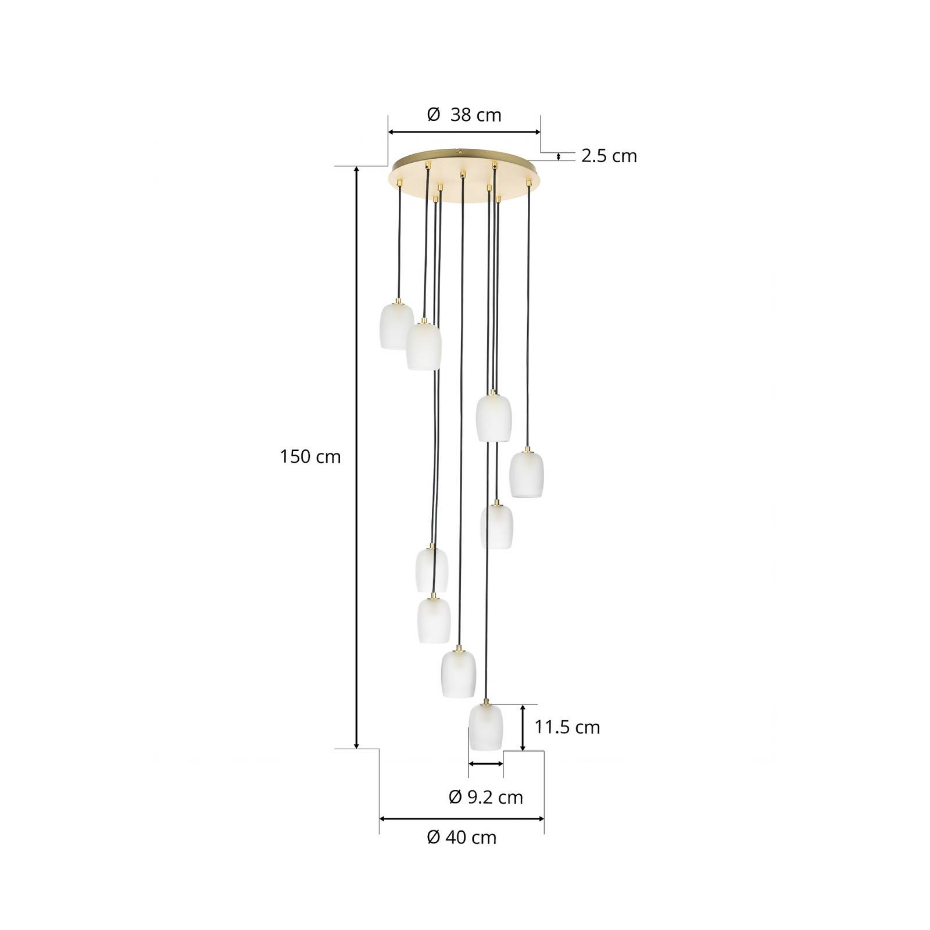 Suspension en métal design, Taylan